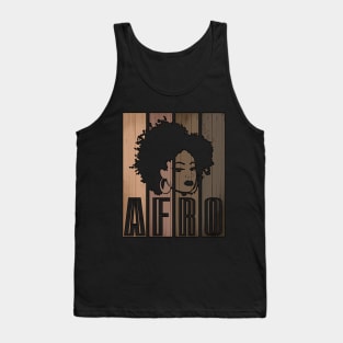 Strong Black Afro Girl African American Melanin Afro Queen Gift Tank Top